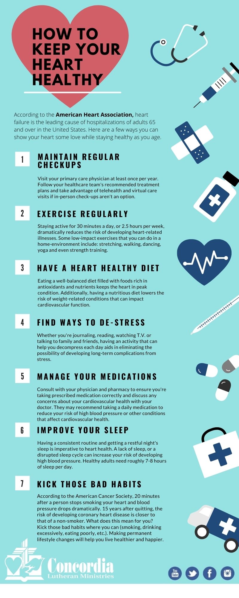 Ways to Love Your Heart: Health Tips for Seniors - Concordia Lutheran  Ministries