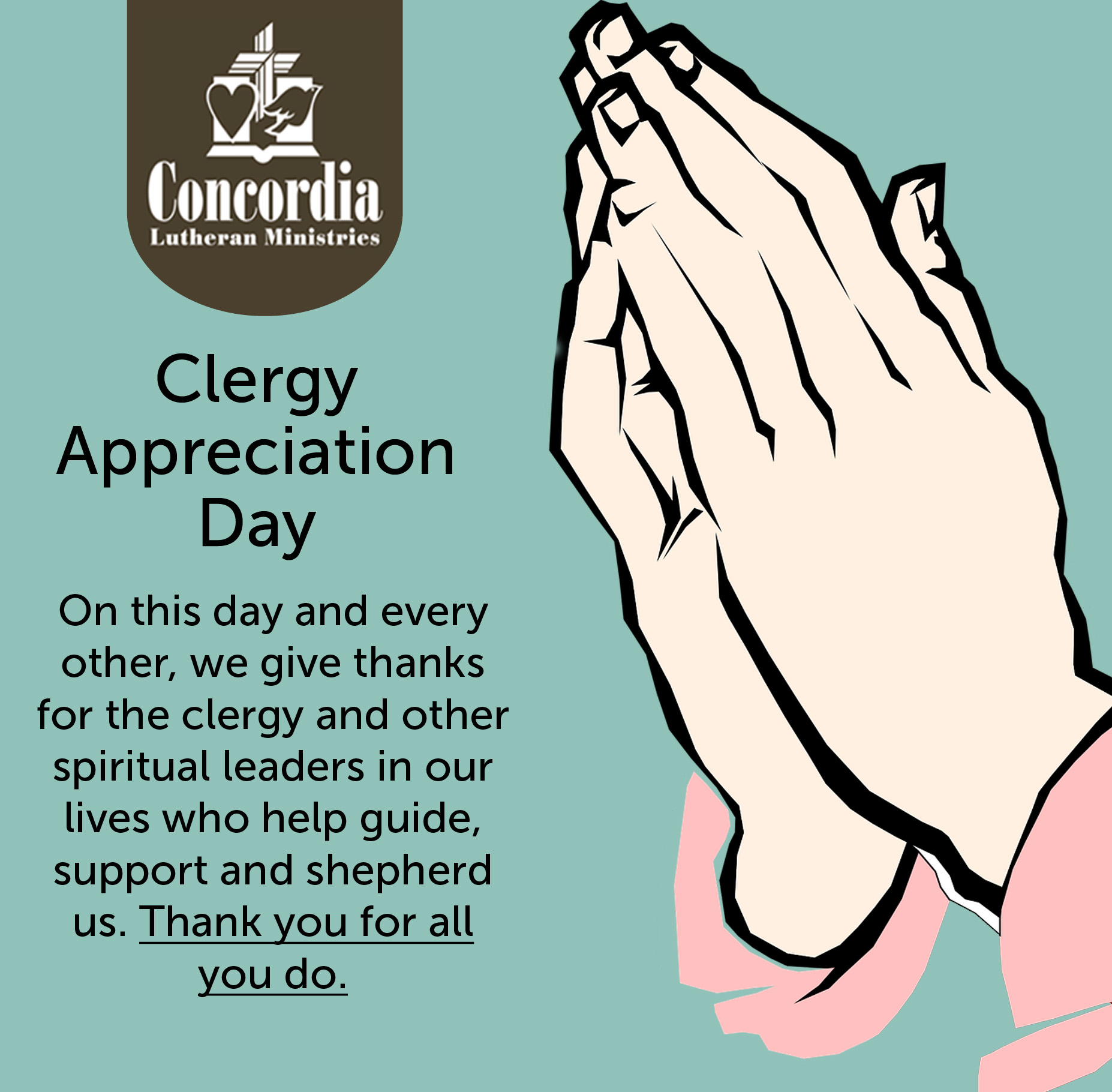 Clergy Appreciation Month 2021 Concordia’s Current Chaplaincy Staff