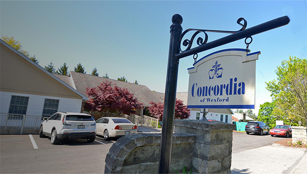 Concordia of Wexford front entrance sign