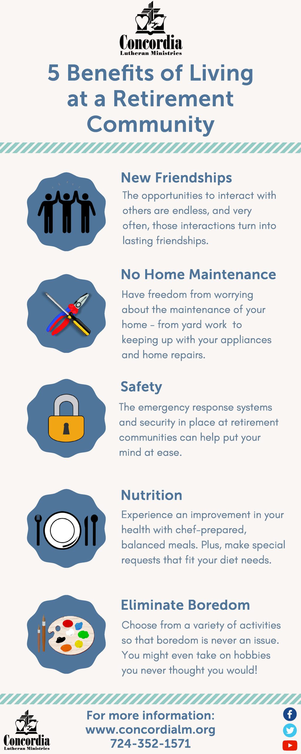 Infographic: Benefits of Living at a Retirement Community