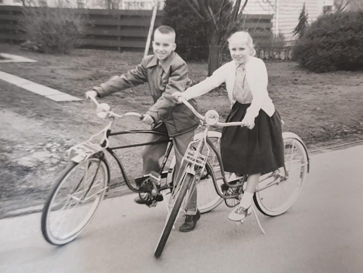Concordia residents Richard and Carol Ann riding bikes