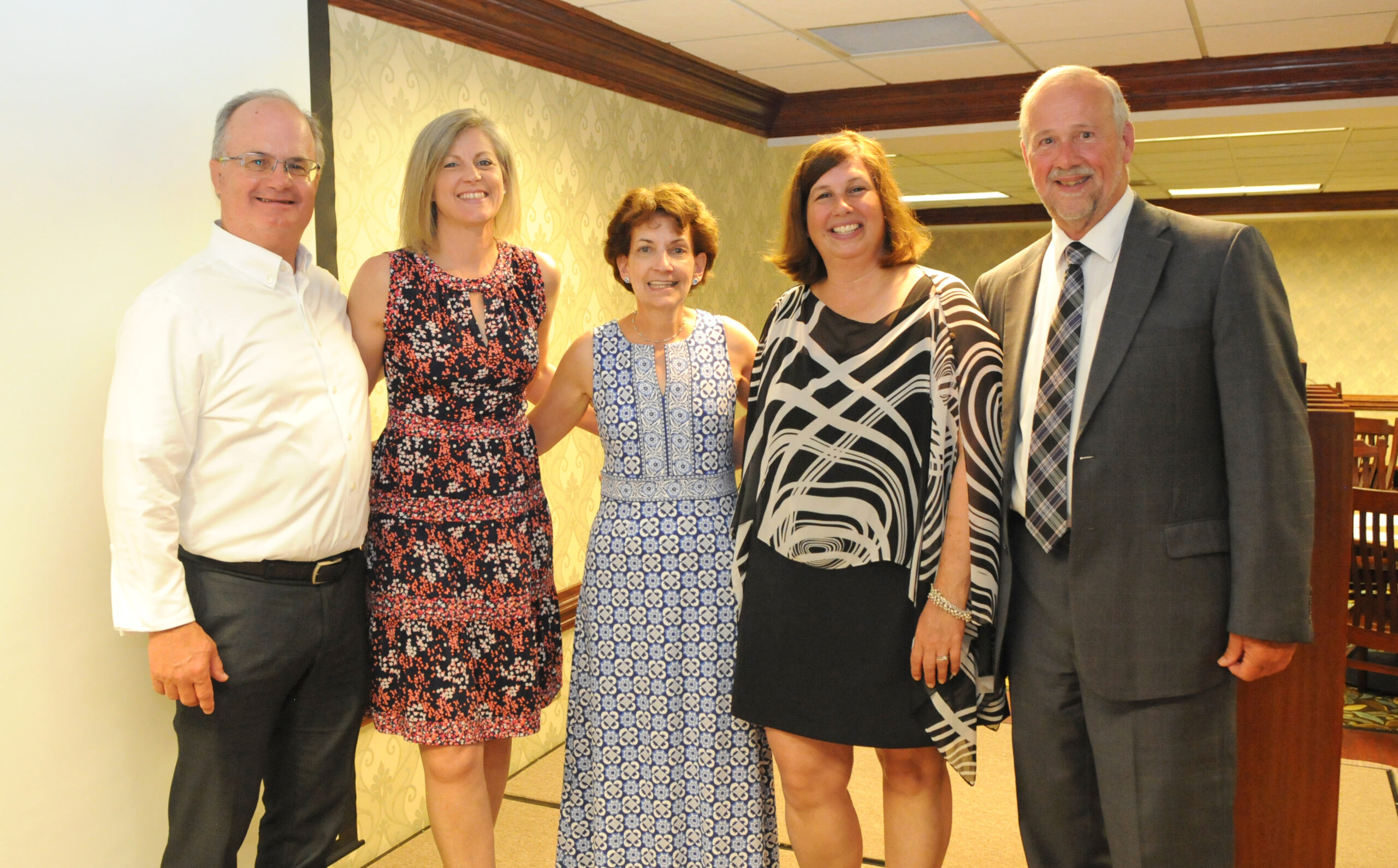SWJ Mission Award Winner Chris Gebhart poses with Keith Frndak, Rachelle Arnold, Tracey Johnson and Jim Limaugh