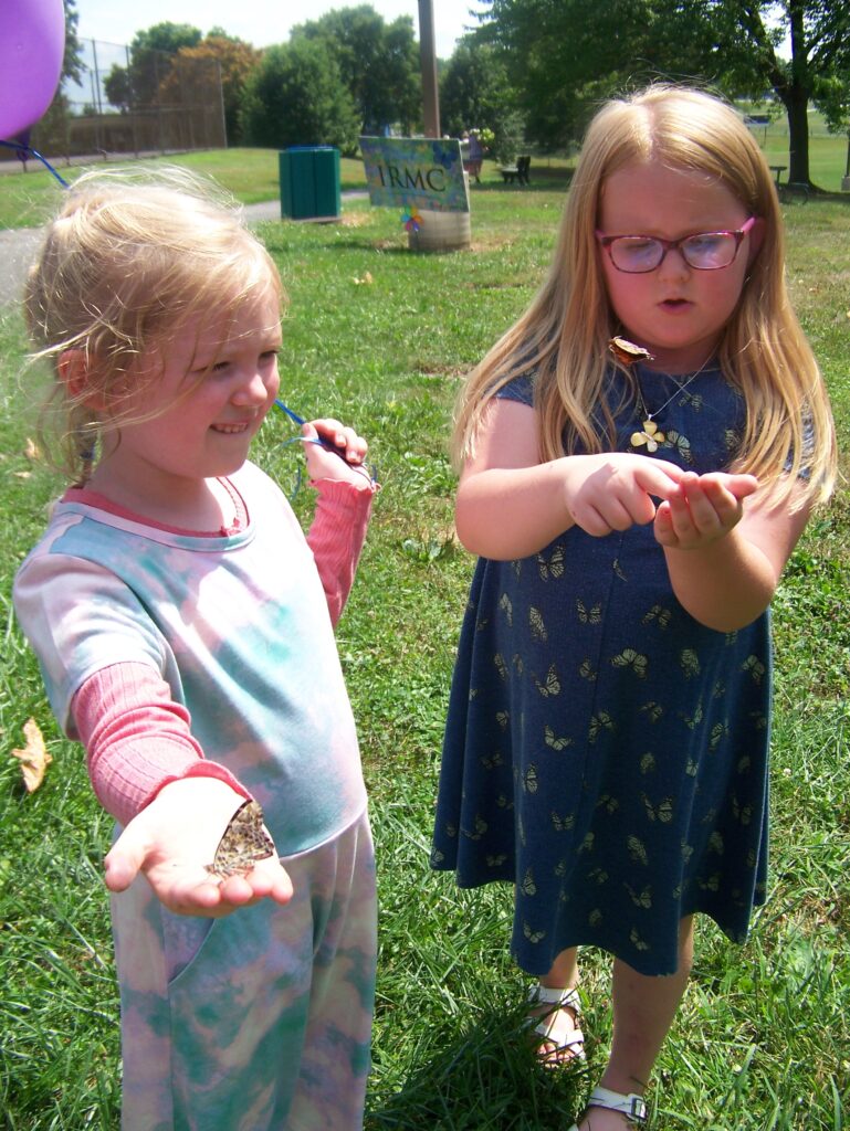 Young attendees at Concordia-IRMC VNA Butterfly Release