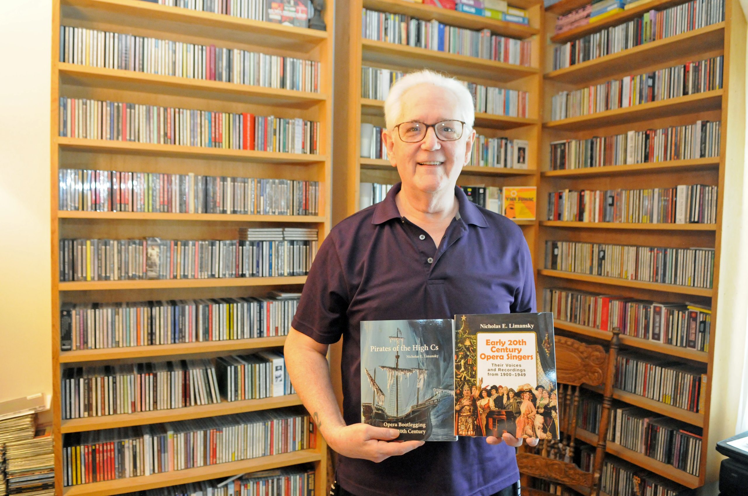 Nick Limansky in his retirement living apartment at Concordia