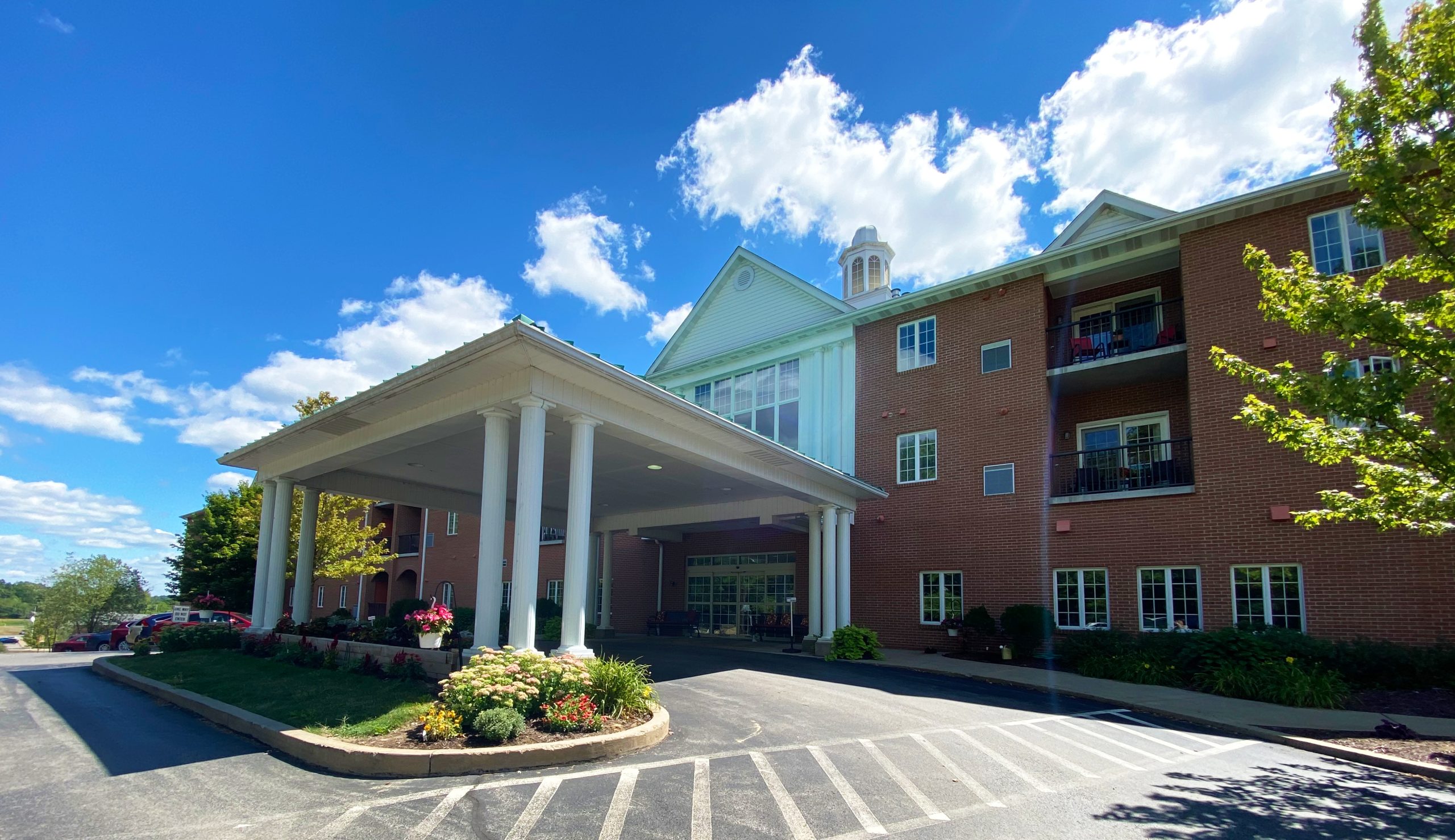 One of the entrances to the Concordia Haven Retirement Apartments.
